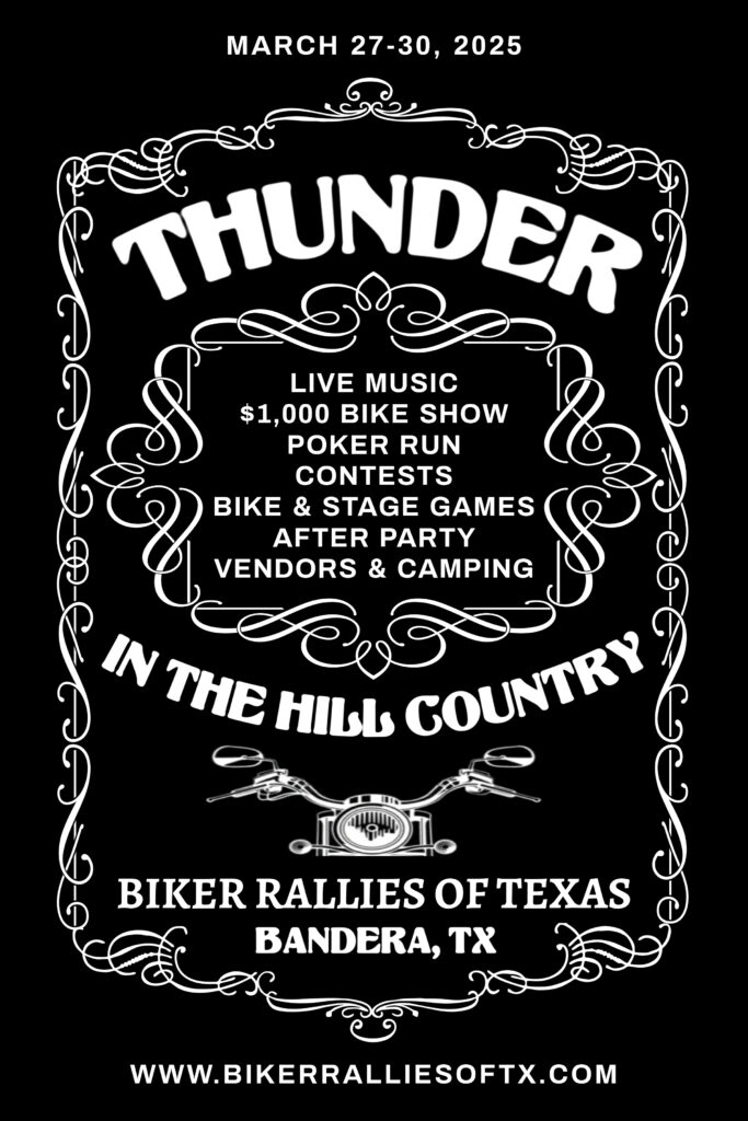 Thunder in the Hill Country Motorcycle Rally Events Bandera, Texas bike rally