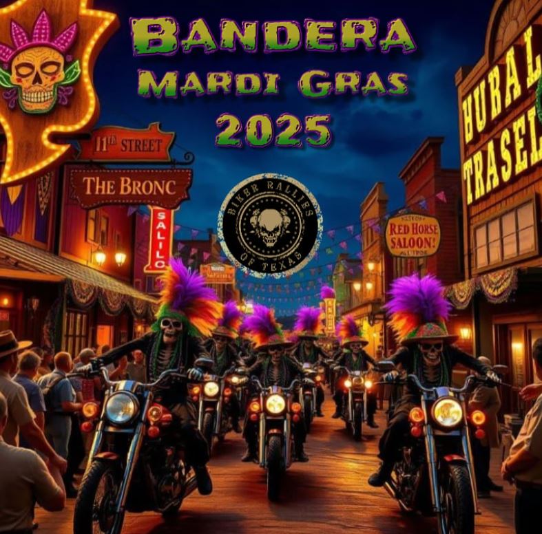 Cowboy Mardi Gras Bandera Texas Biker Rallies of Texas 