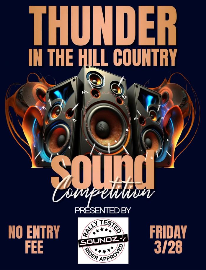 Thunder in the Hill country motorcycle rally sound competition bandera texas rally