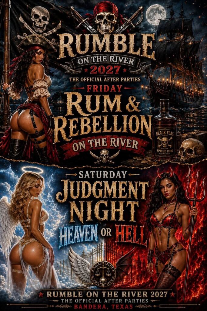 Rumble on the River motorcycle rally, texas hill country bike rally, after party